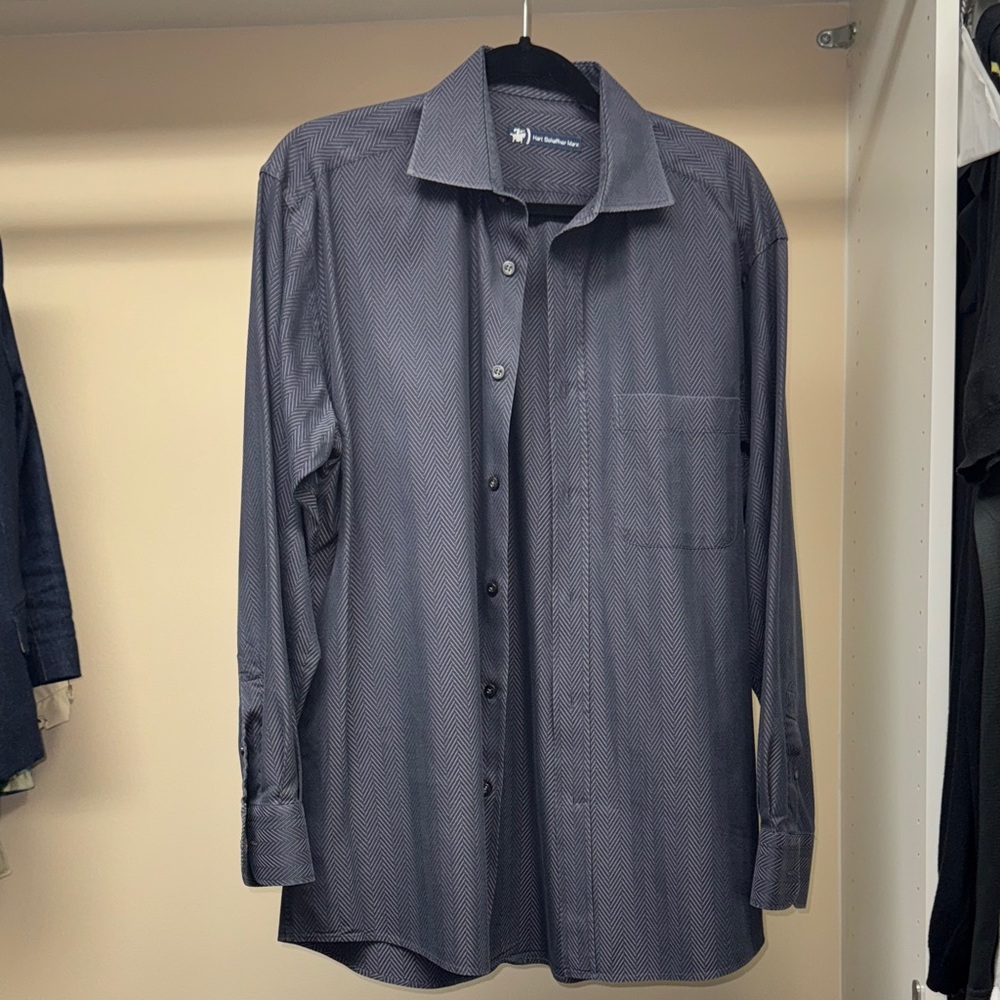 Hart Schaffner Marx Dark Gray Dress Shirt